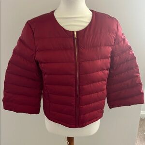 Brooks Brothers Red Puffer Jacket with Quilted Design